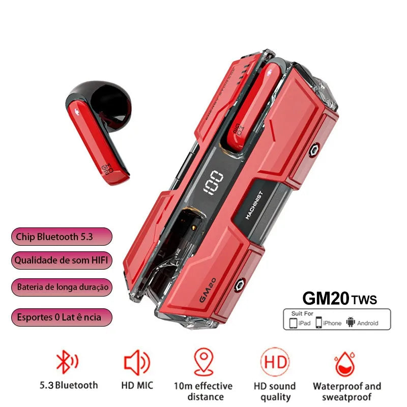 Fone De Ouvido Gamer Bluetooth - Versão Transformers