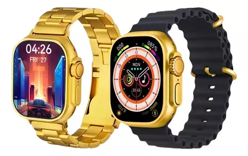 Smartwatch Ultra Gold 24k - IOS e Android